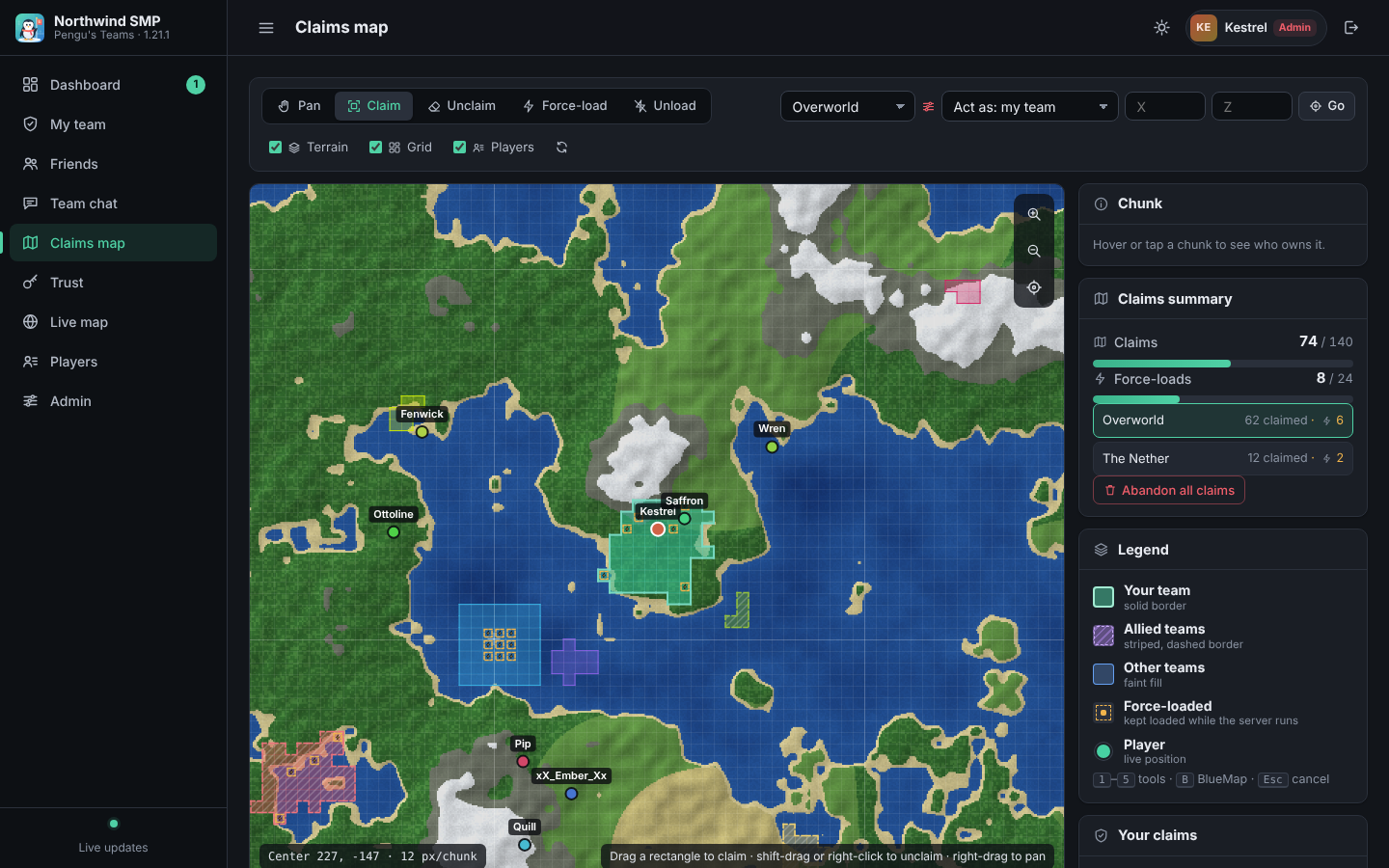 Claims map