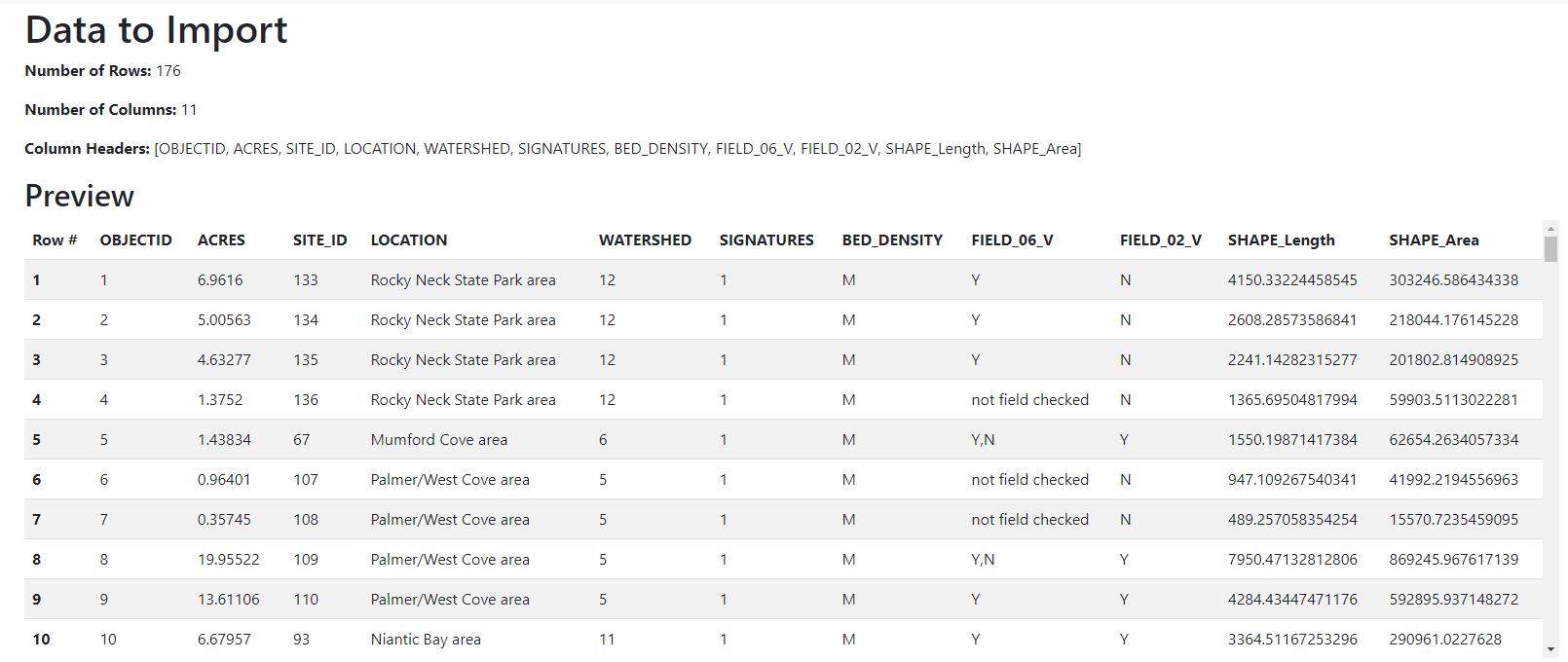 CSV2Dataset import interface