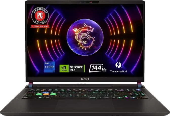 MSI Vector GP68HX 16" FHD Plus · i9-12900H · RTX 4080 Laptop