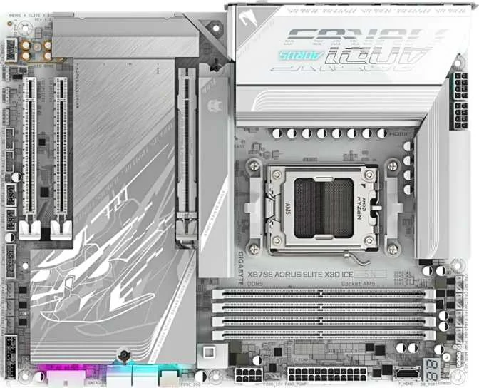 Gigabyte X870E Aorus Elite X3D Ice