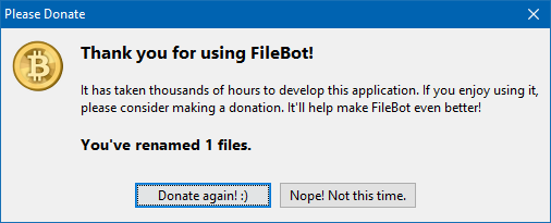 Donate Dialog