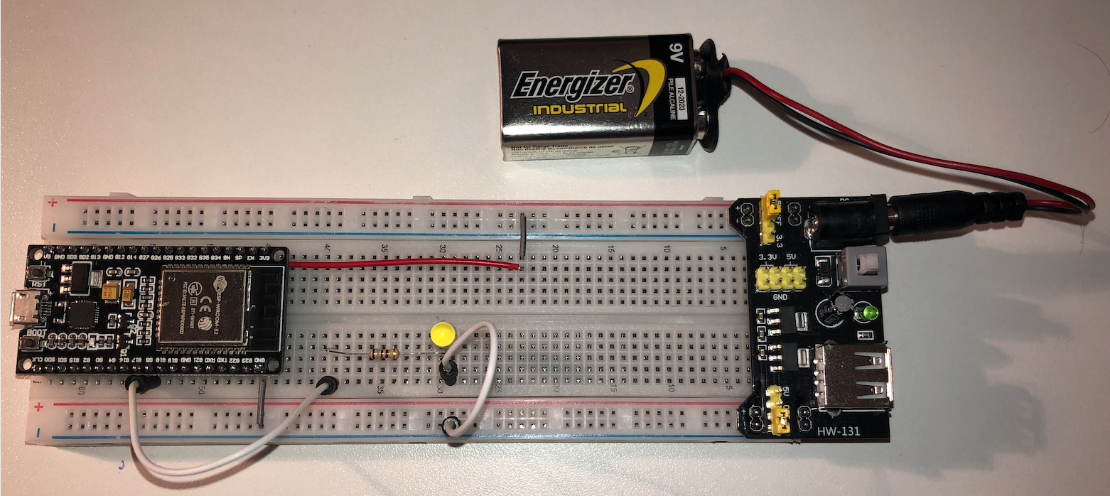 Led blinking circuit scheme