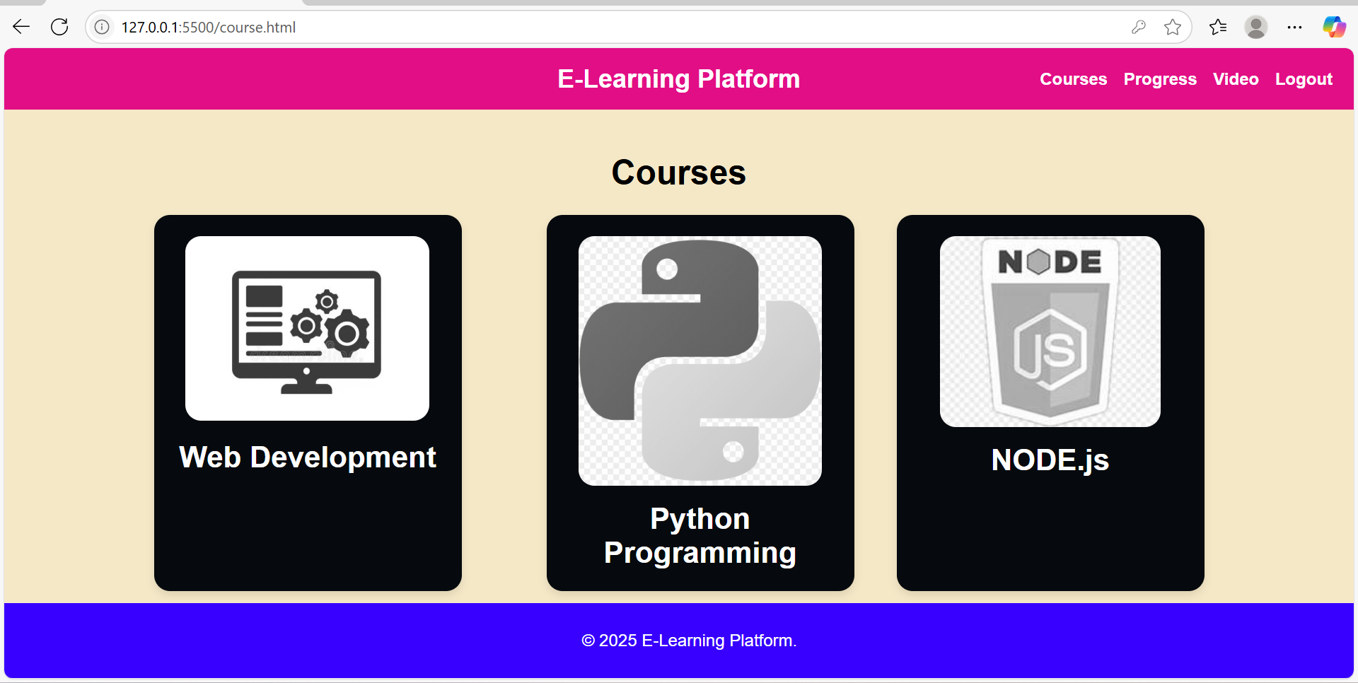 GitHub - navya21-codes/E-Learning-Platform: A simple and responsive E ...