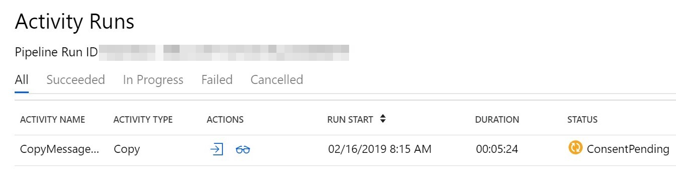 Activity status: consent pending