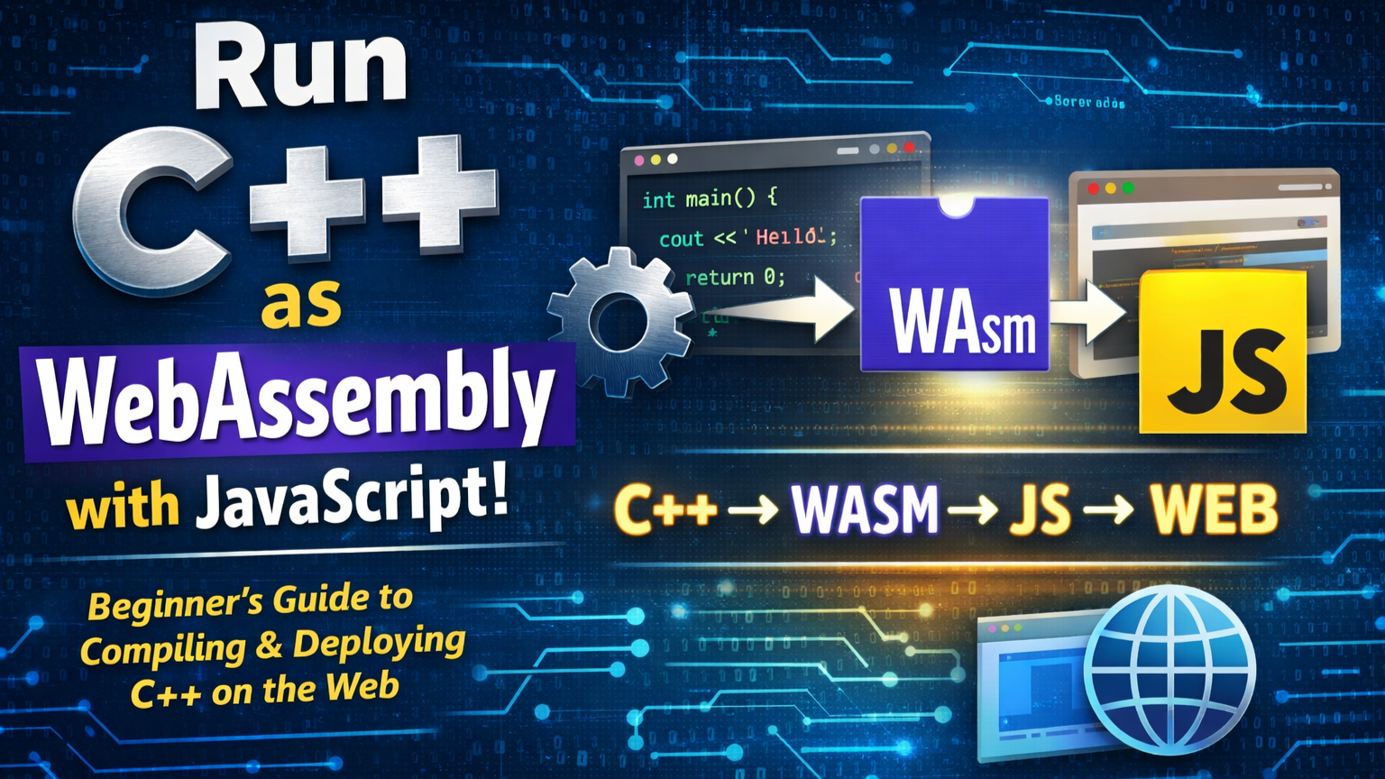 How to run C++ applications as Webassembly with Javascript