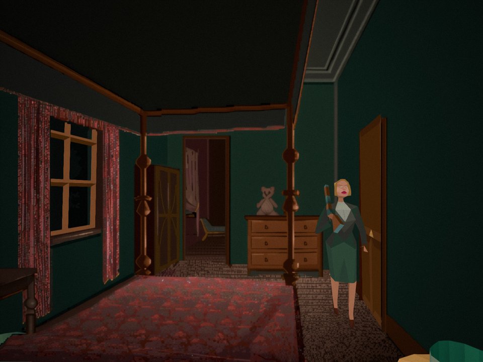 Emily in the bedroom