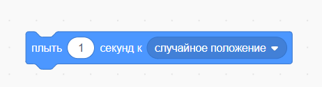 Блок плыть в точку