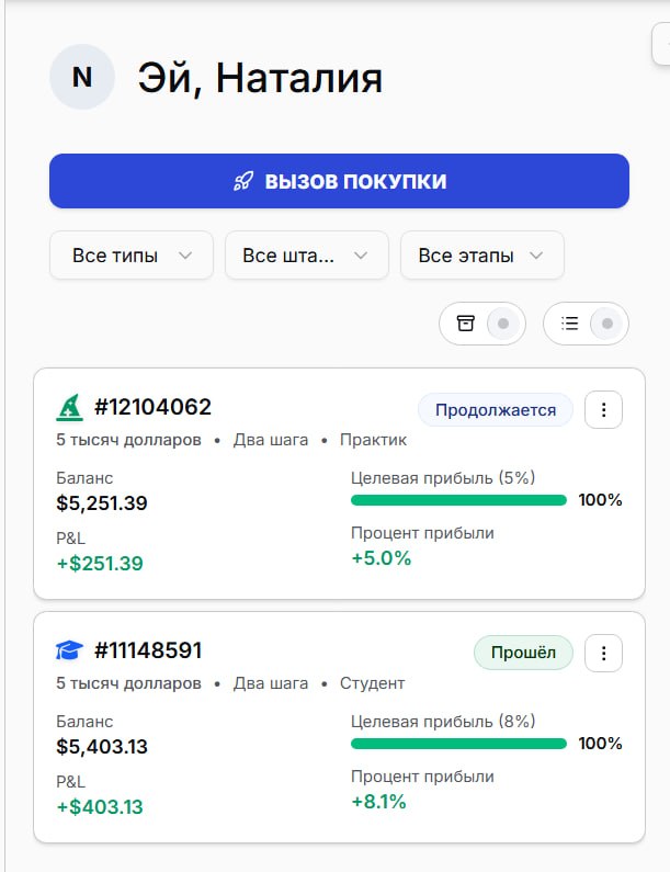 Результат ученика