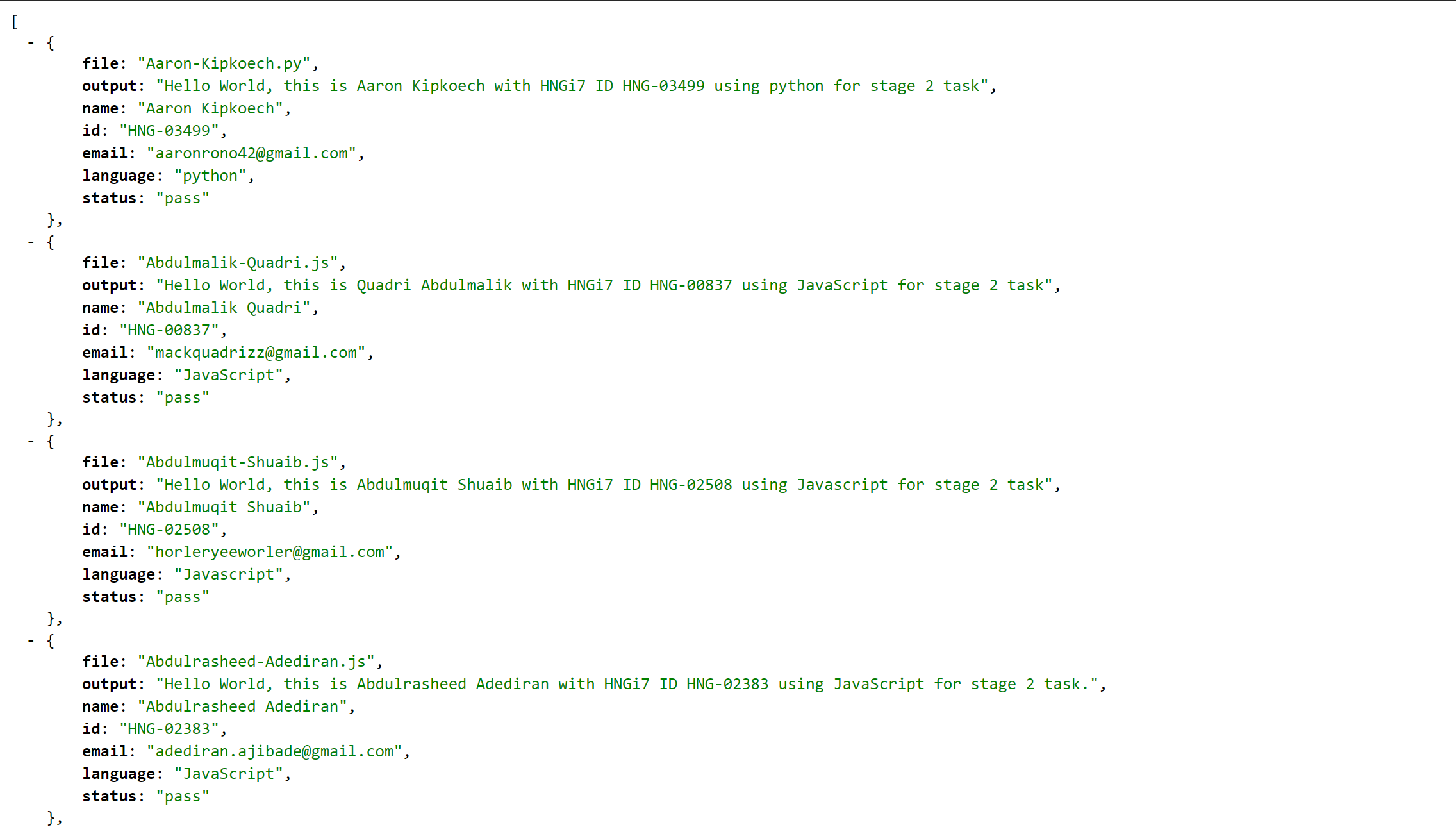 jsonView Demo