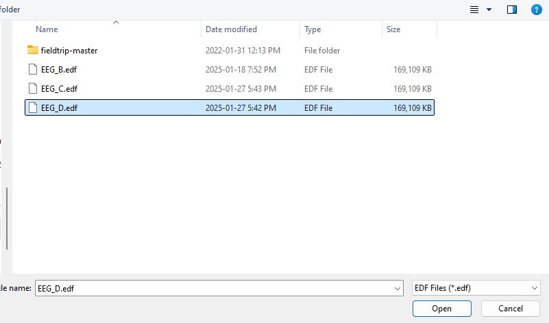 Uploading Sample EDF File
