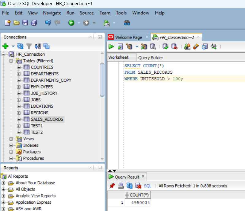 Query Execution Result 2