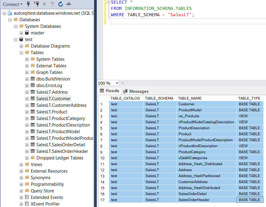 Query Execution Result 1