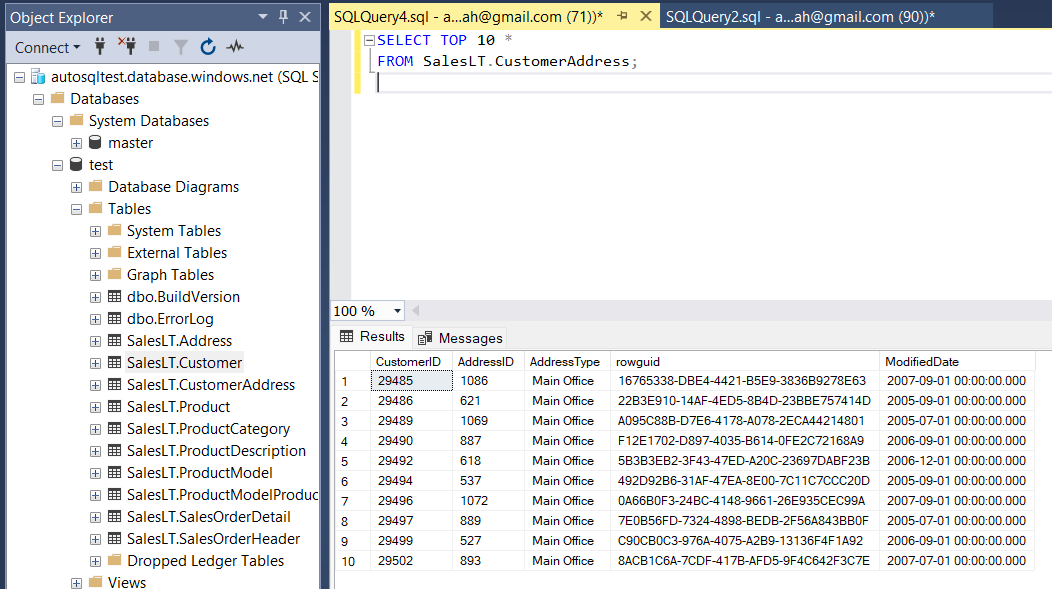 Query Execution Result 1