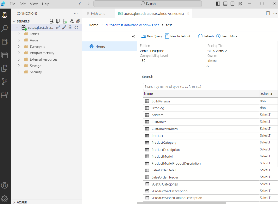 Azure Data Studio Error 2