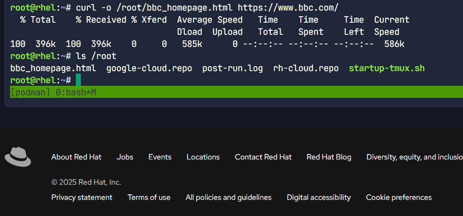 Listing Files in /root