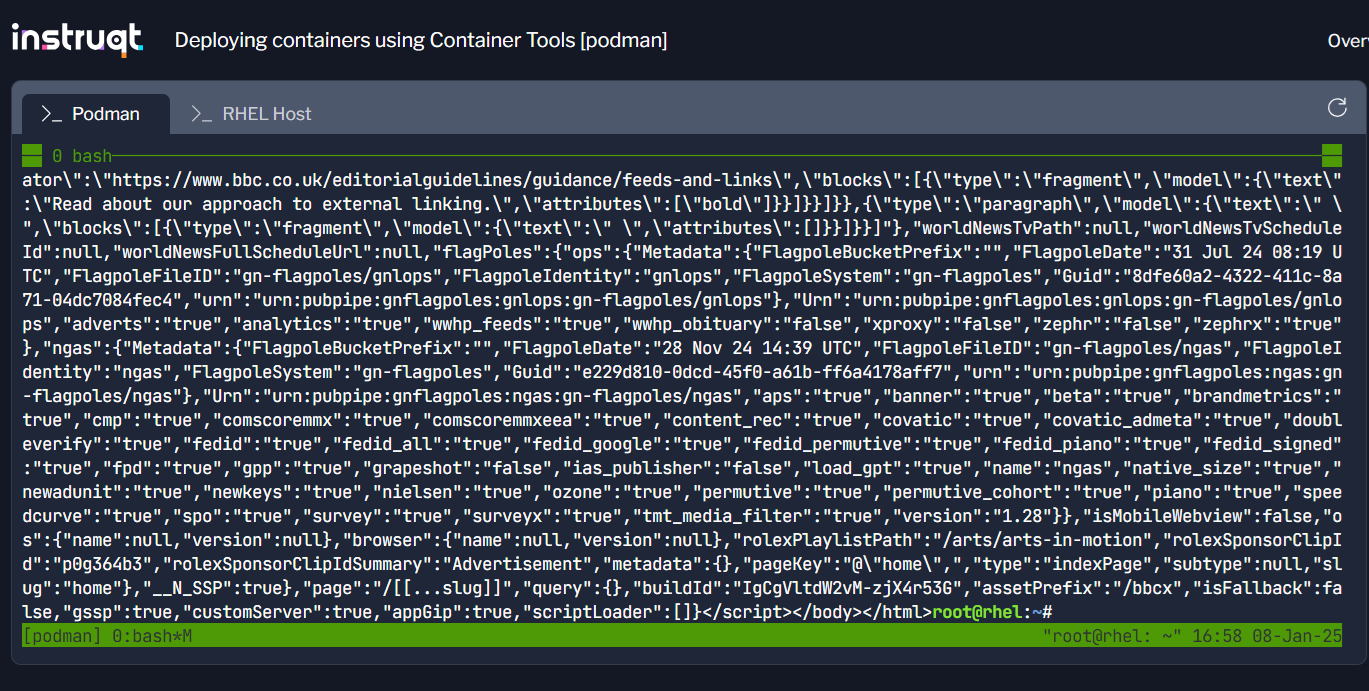 Viewing HTML Content