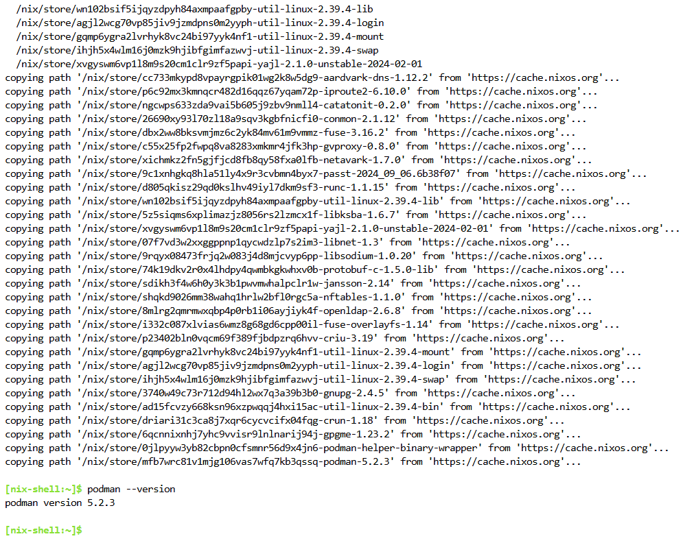 Podman Installation 2