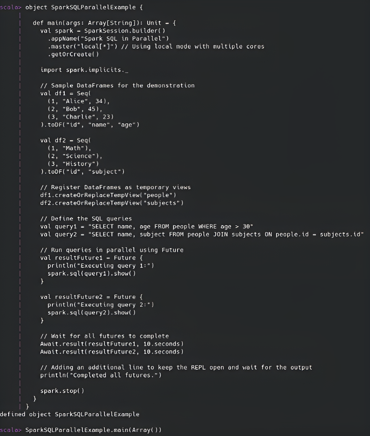 Spark SQL Execution 1