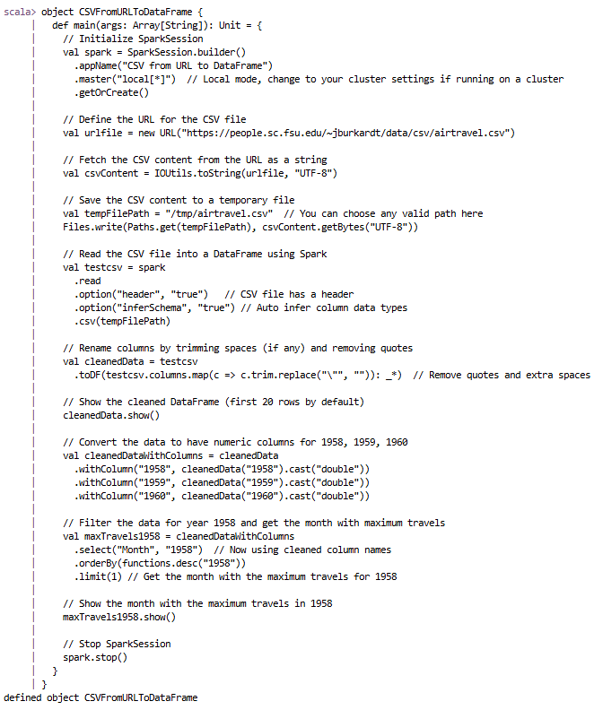 Spark Terminal Execution Image 1