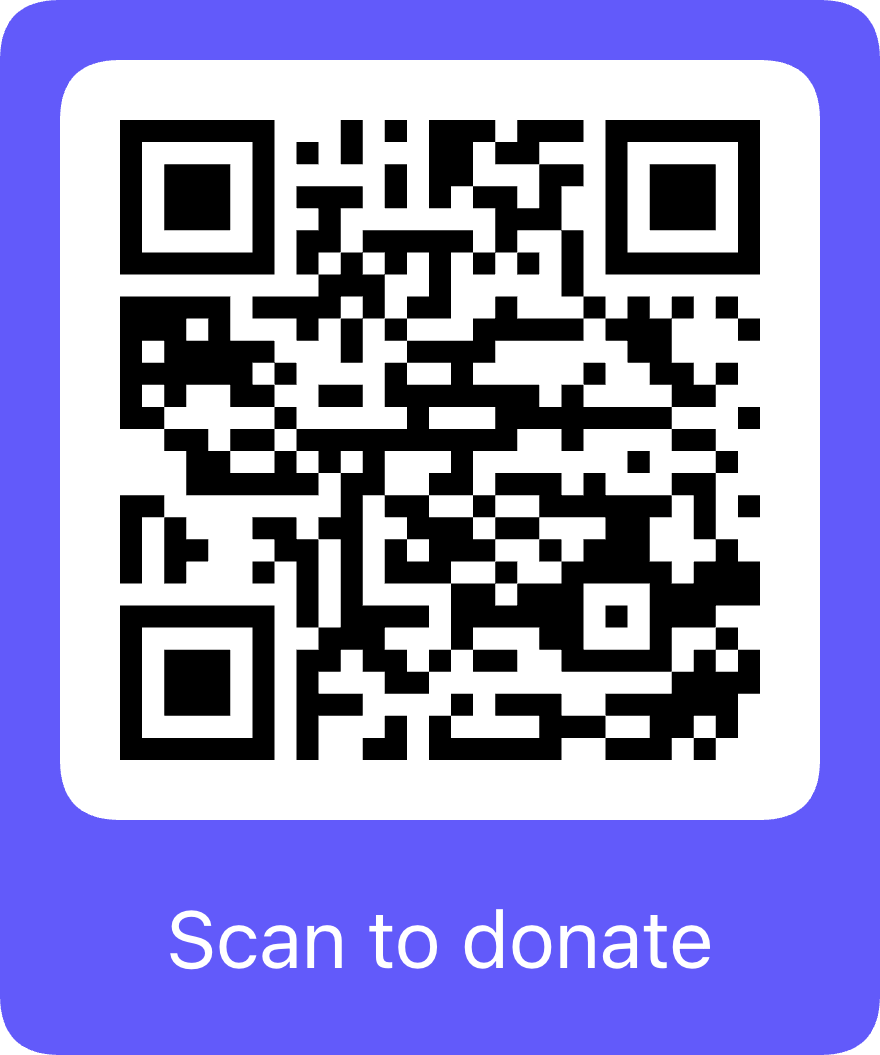 Scan to donate