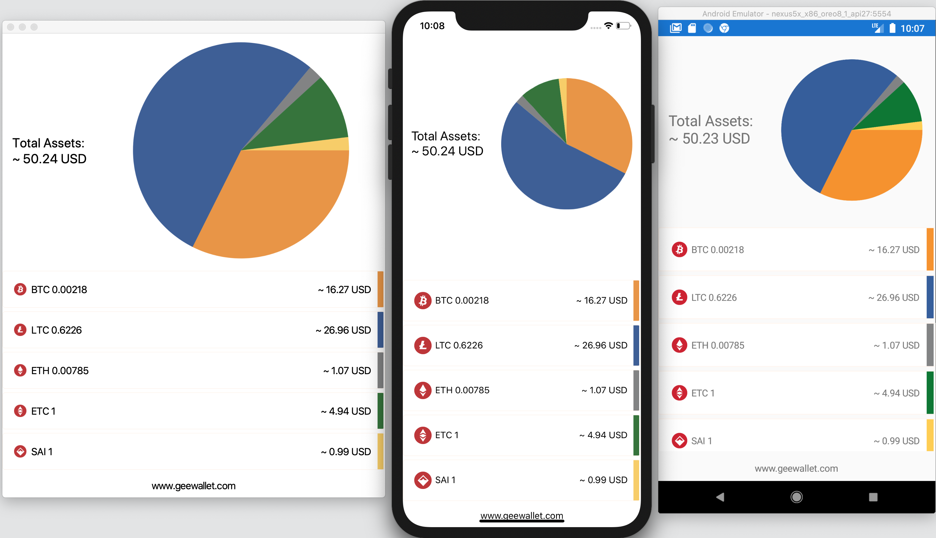 Balances mobile-page screenshot