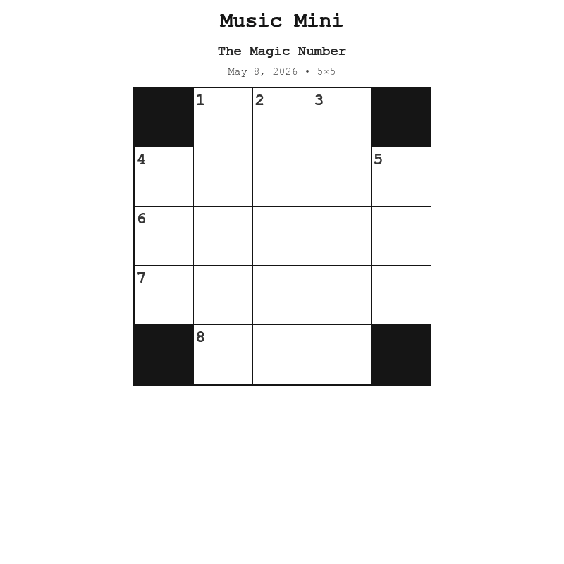 Crossword grid