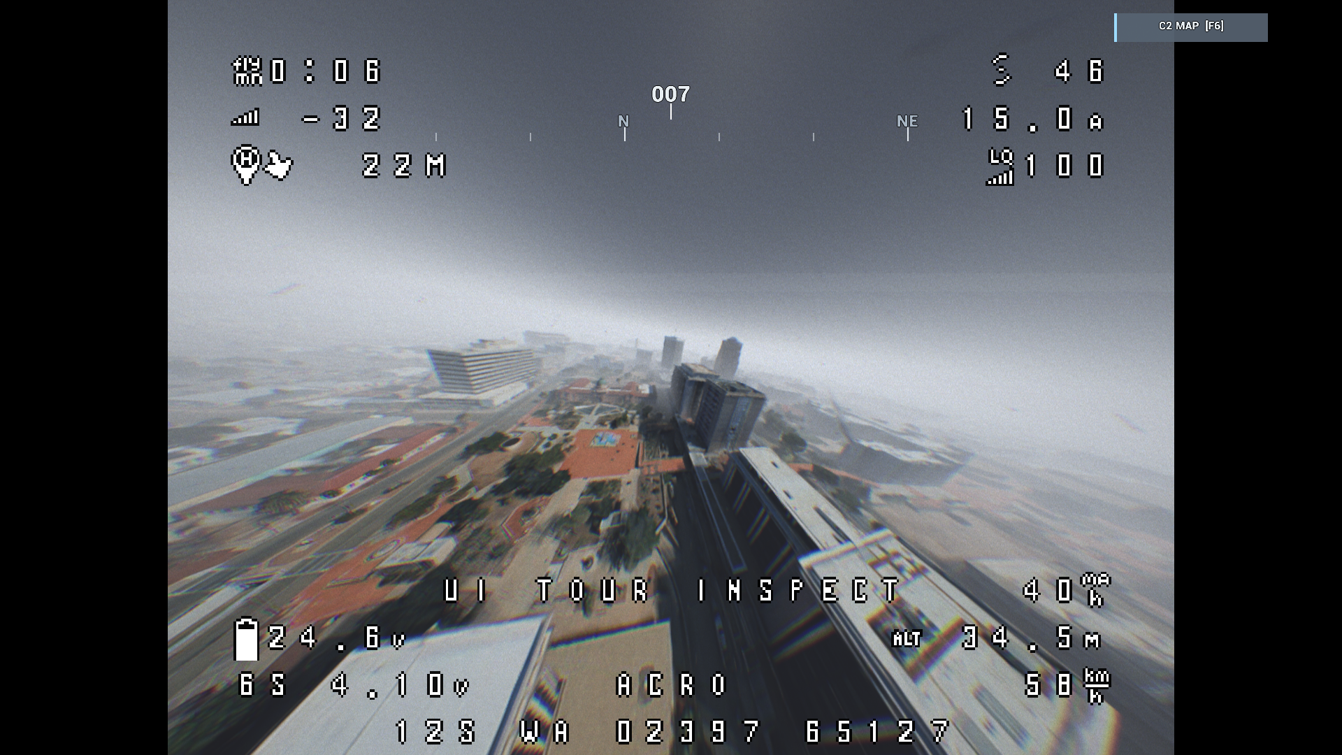Rain preset during FPV flight