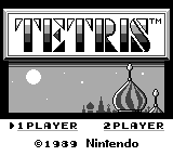 Tetris - title screen