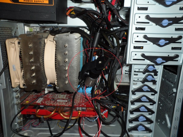 It is easier if your case is not cable-managment hell