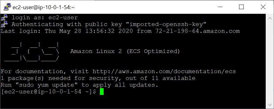 aws-ssh-connected