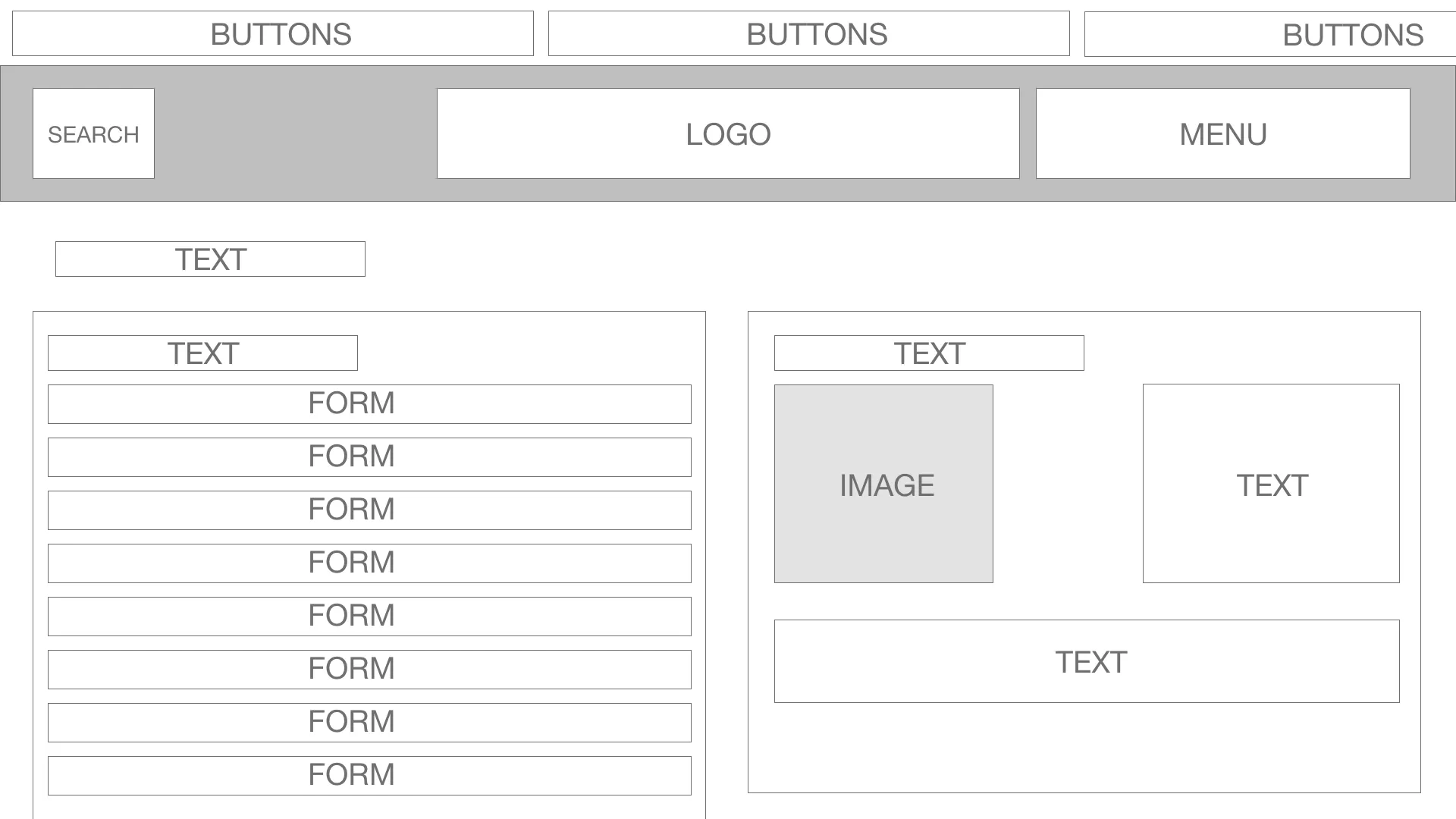 Desktop Checkout Wireframe