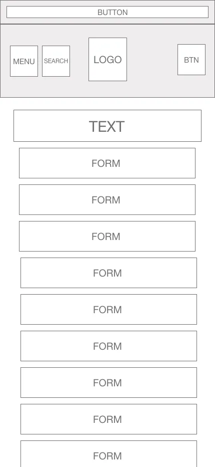 Mobile Checkout Wireframe