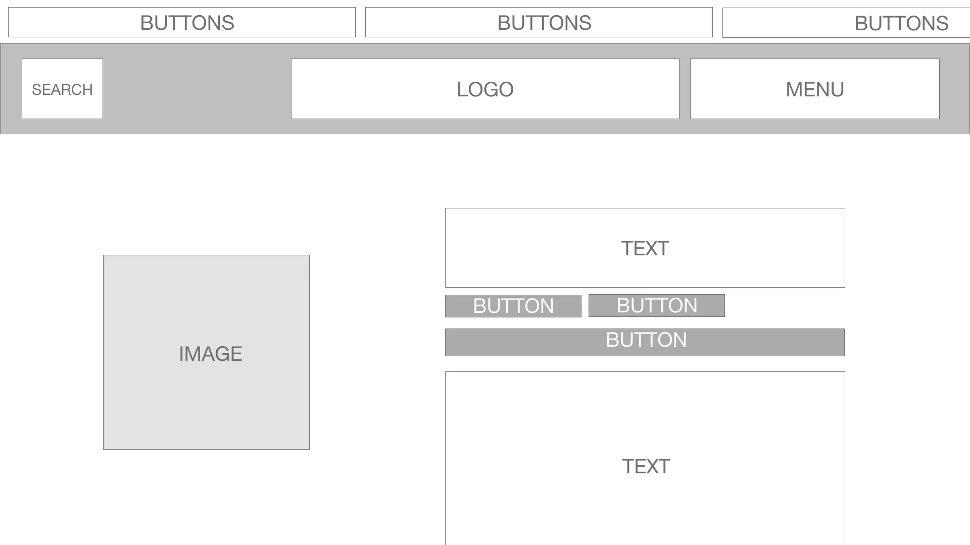 Desktop Product Detail Wireframe