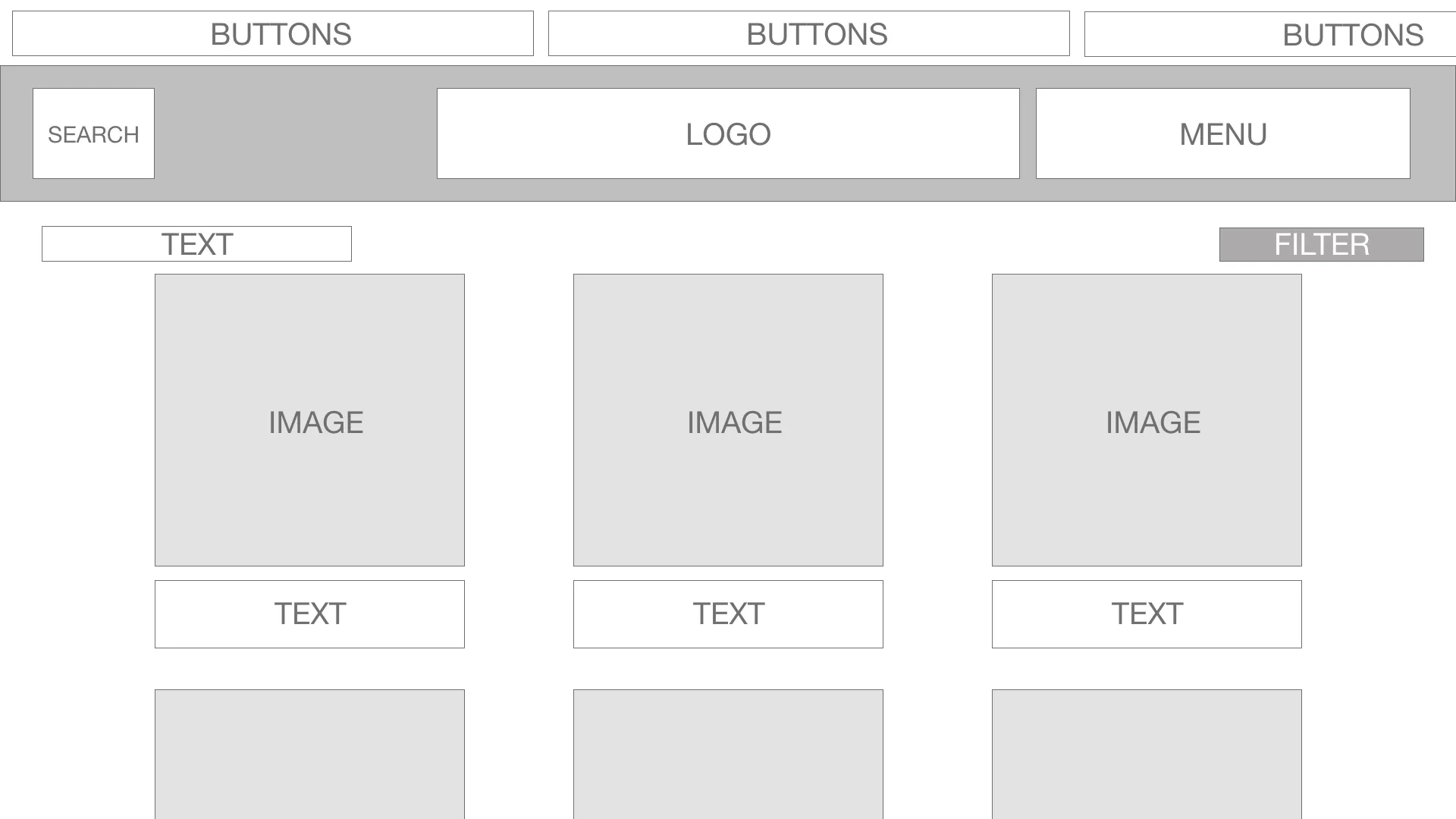 Desktop Products Wireframe