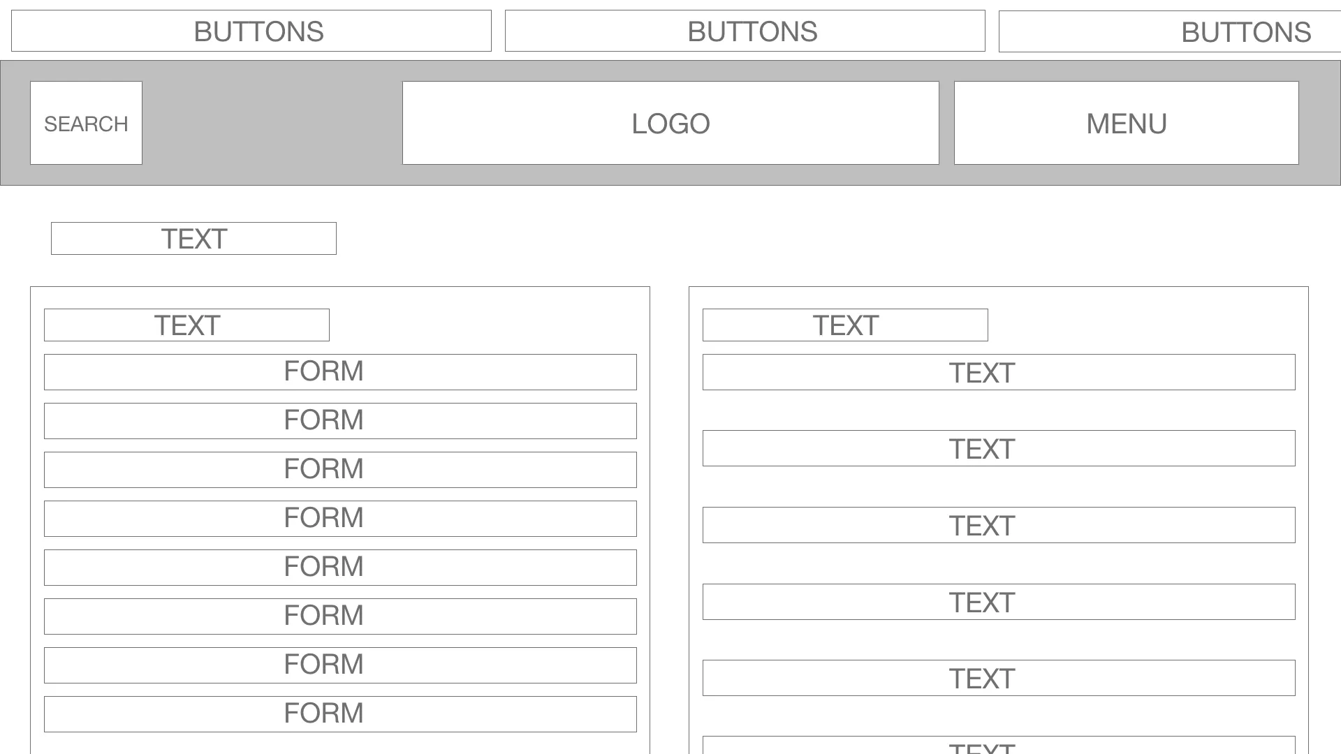 Desktop Profile Wireframe