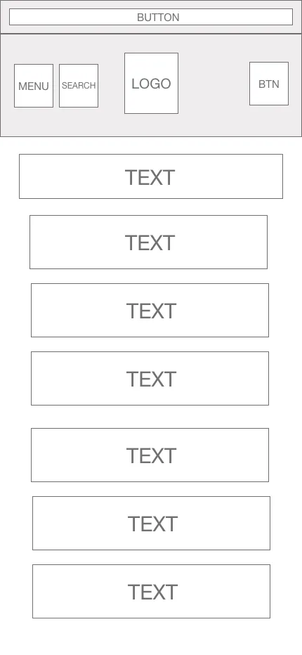 Mobile Shipping & Terms Wireframe