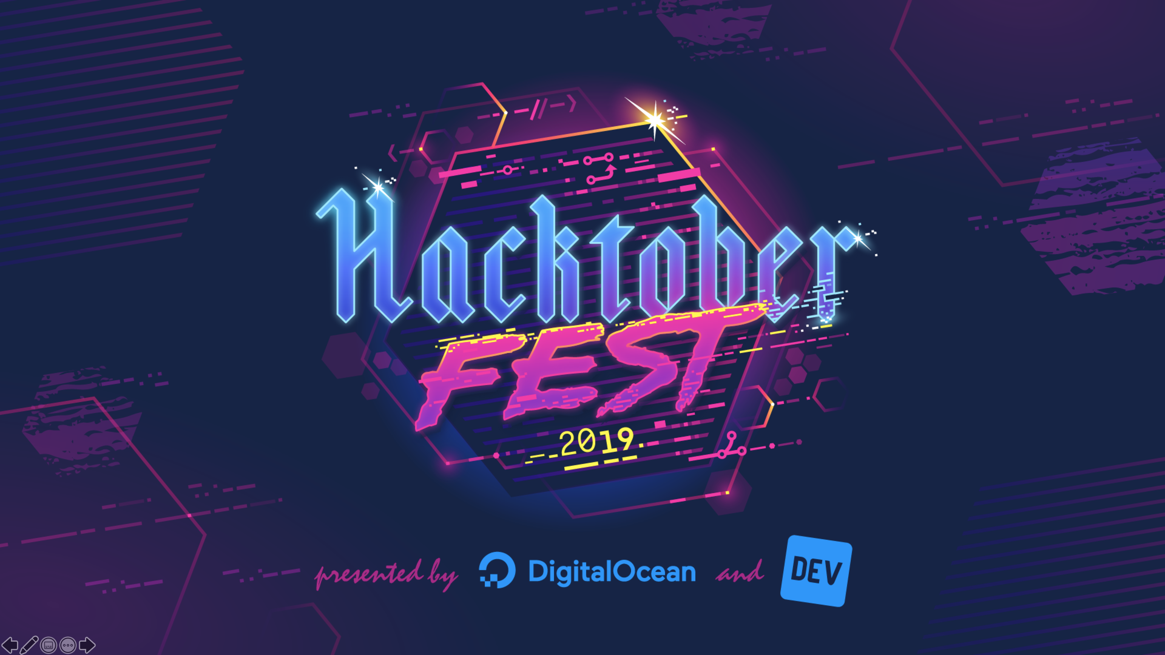 The Hacktoberfest logo for 2019