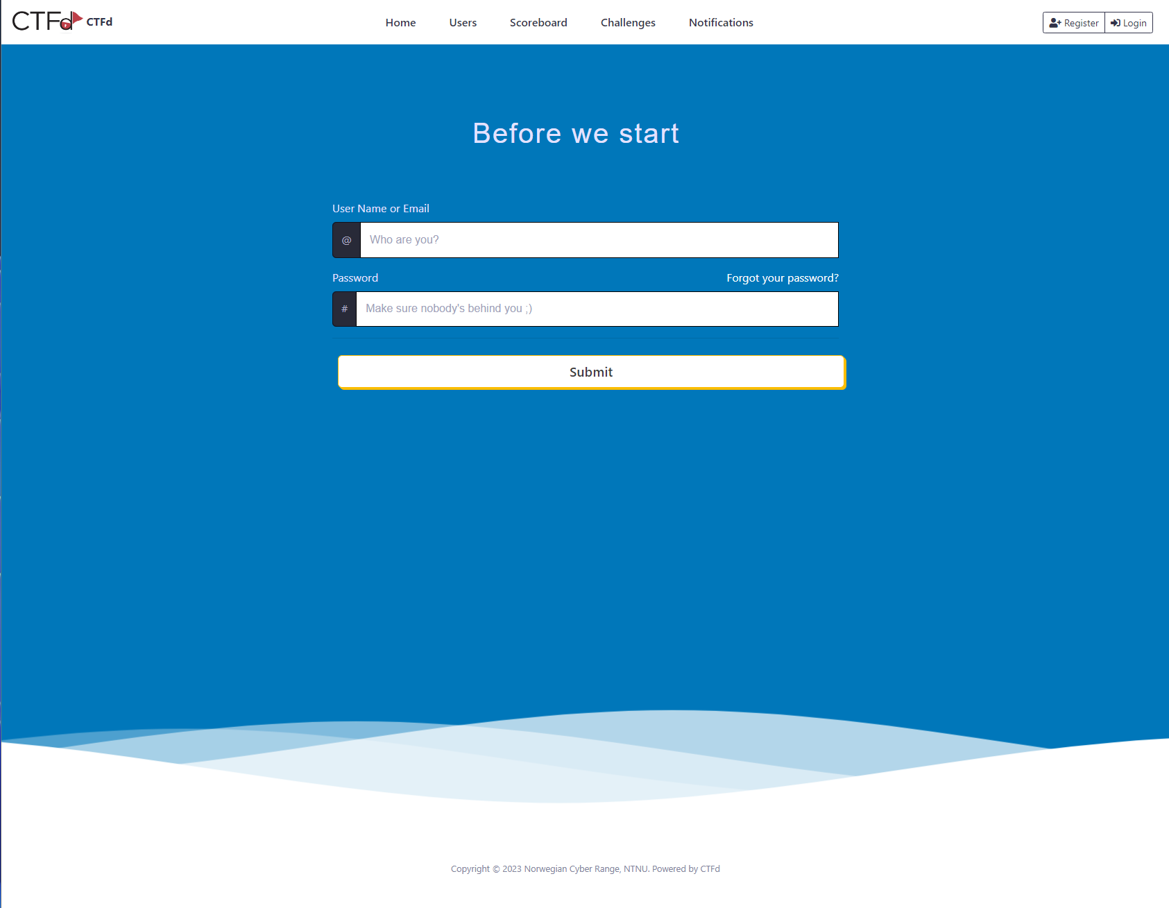 Login Page