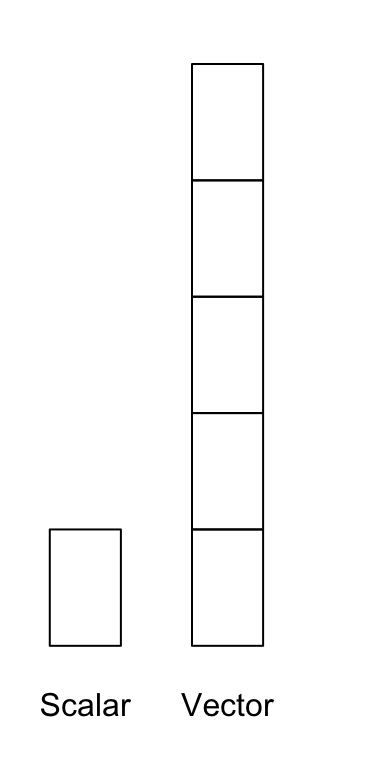 Visual depiction of a scalar and vector. Deep shit. Wait until we get to matrices - you're going to lose it.