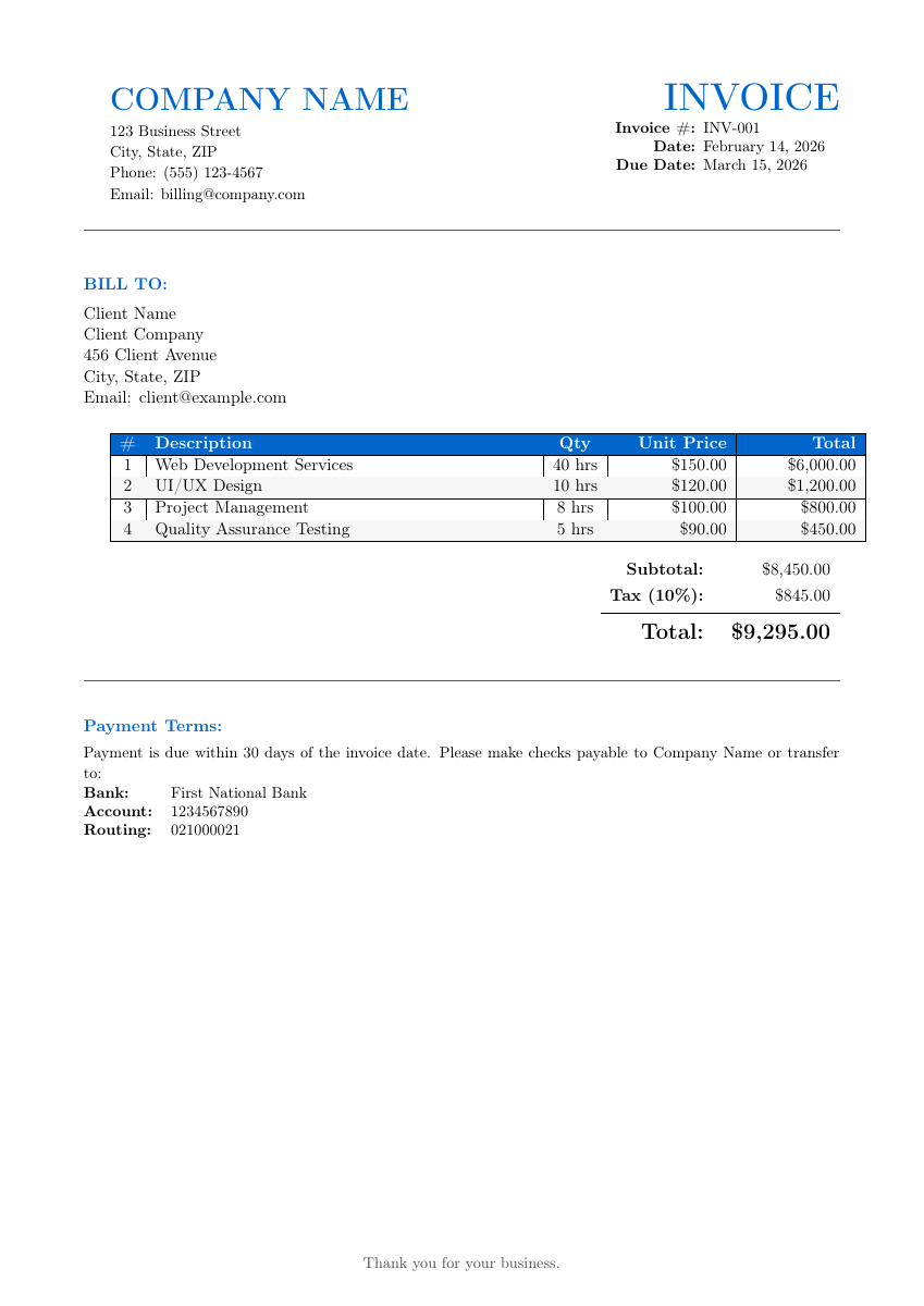 Invoice