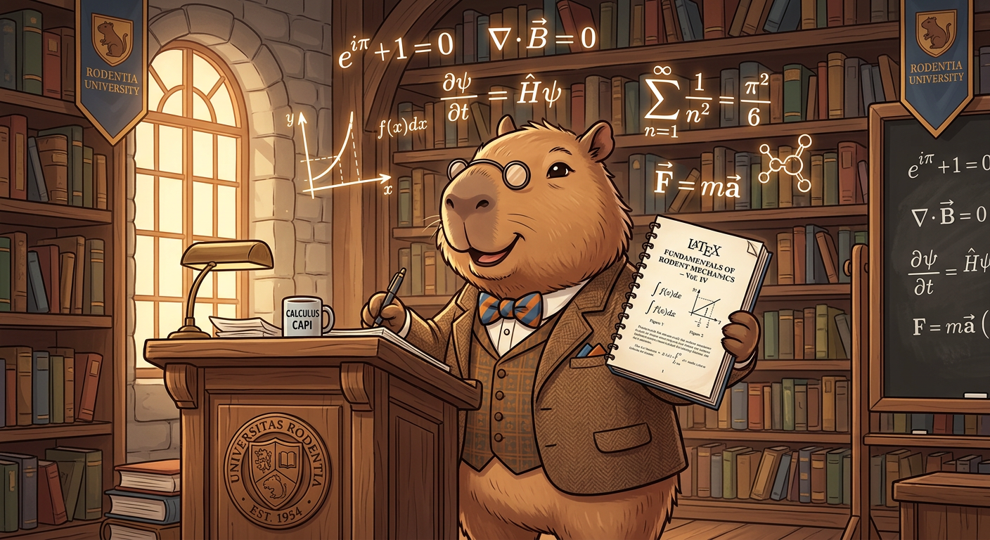 Professor Capybara — your LaTeX document expert
