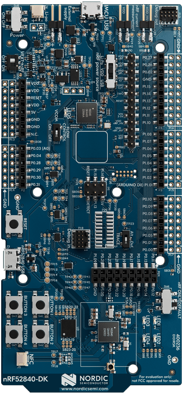 Nordic nRF52840-DK board photo