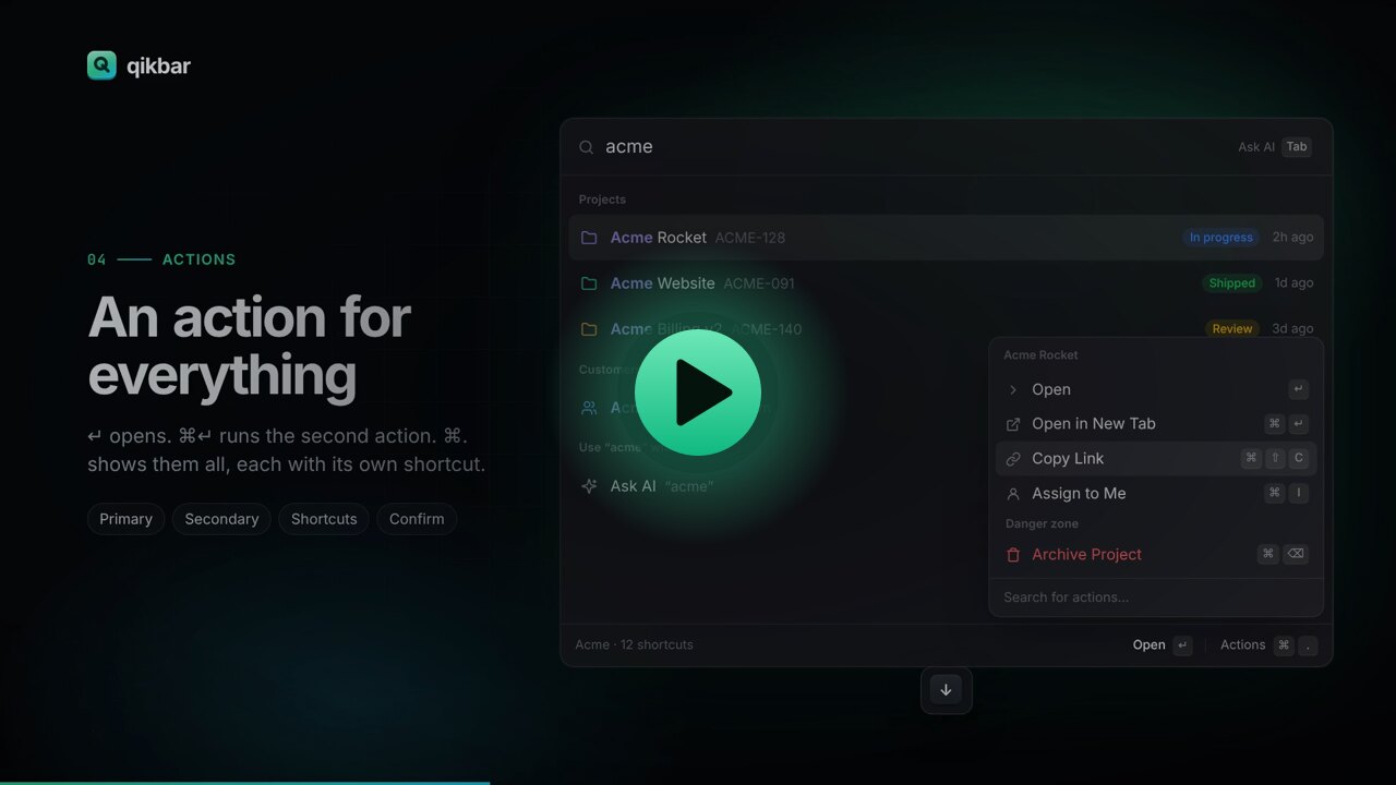Watch the Qikbar product film