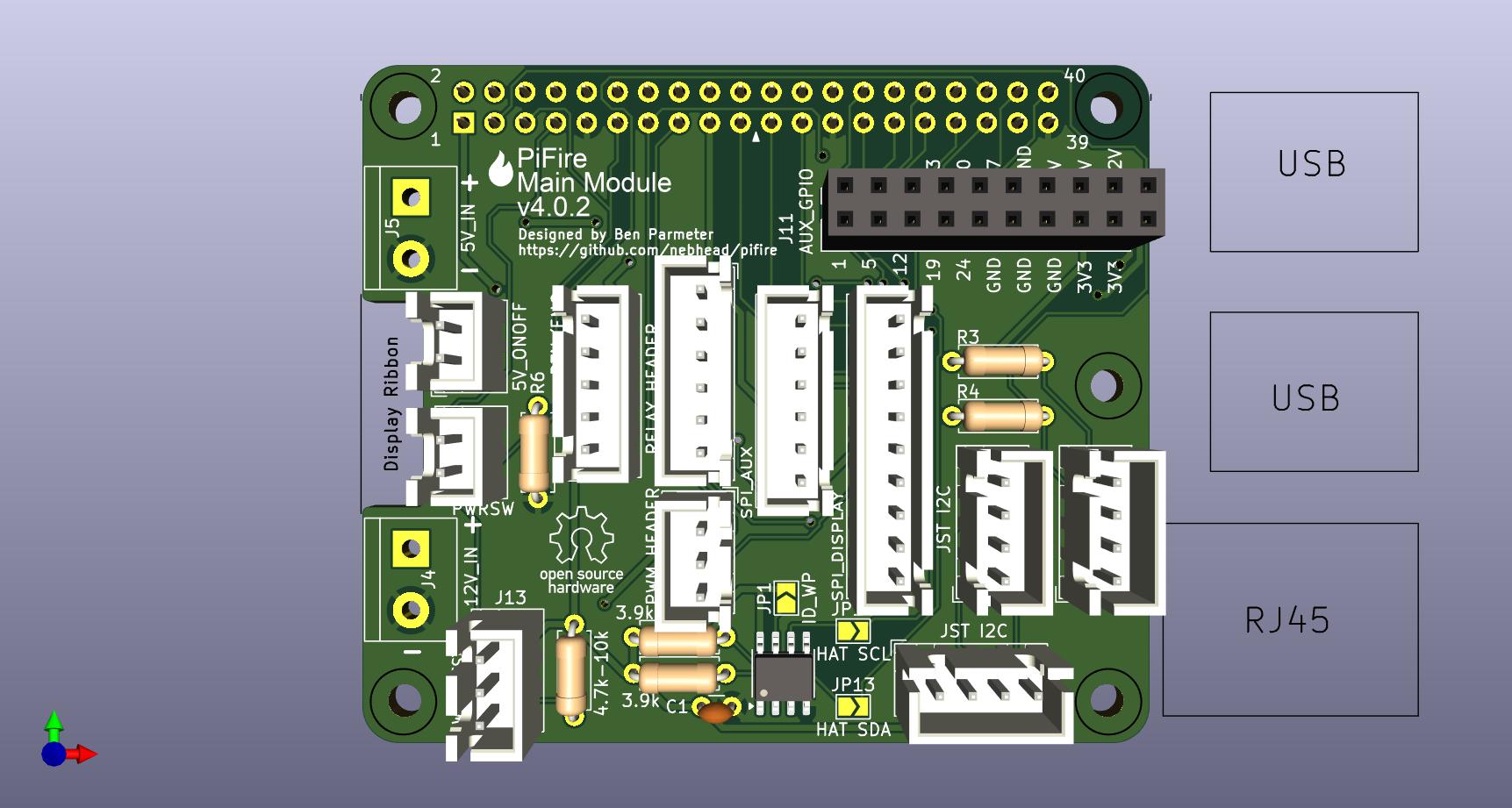 Pifire main module nopwr, from the project README