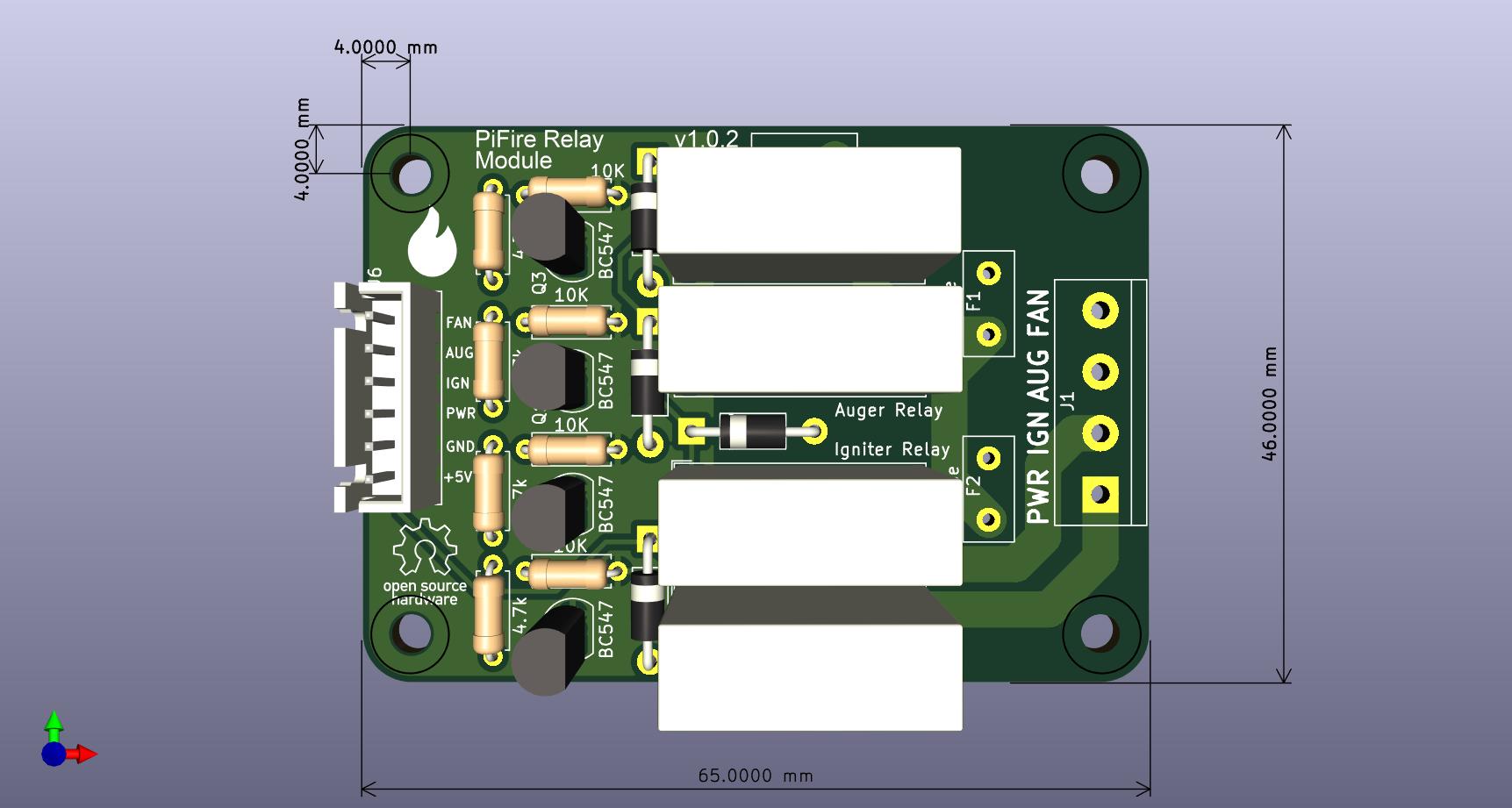 Pifire relay module, from the project README