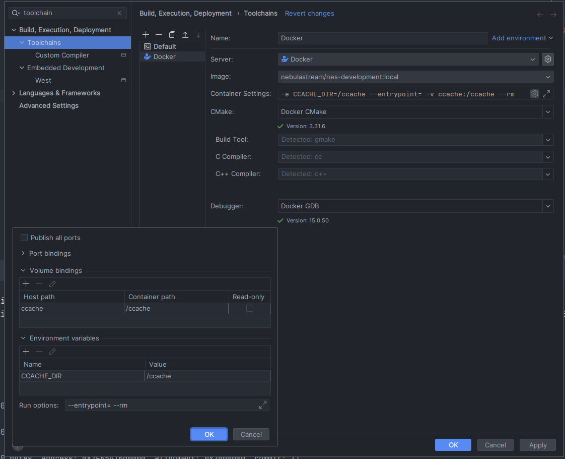 CLion-Toolchain-Settings
