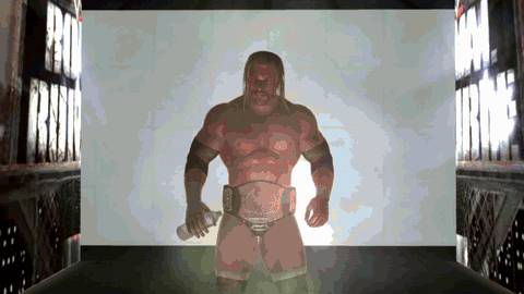 Triple H entra na arena durante demonstração do port nativo de luta livre para PC