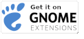 Get it on GNOME extensions
