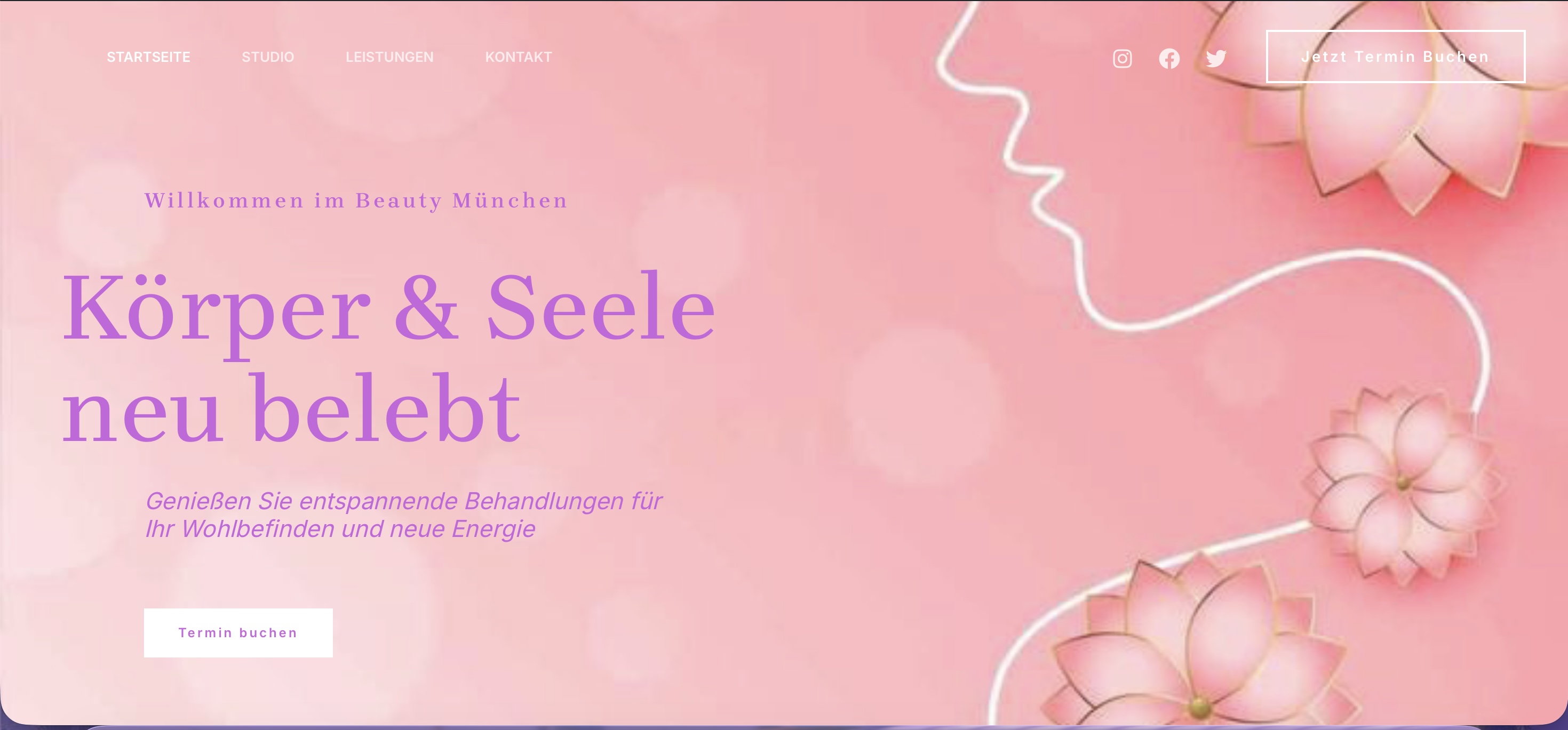 Beauty Website Concept — real website screenshot