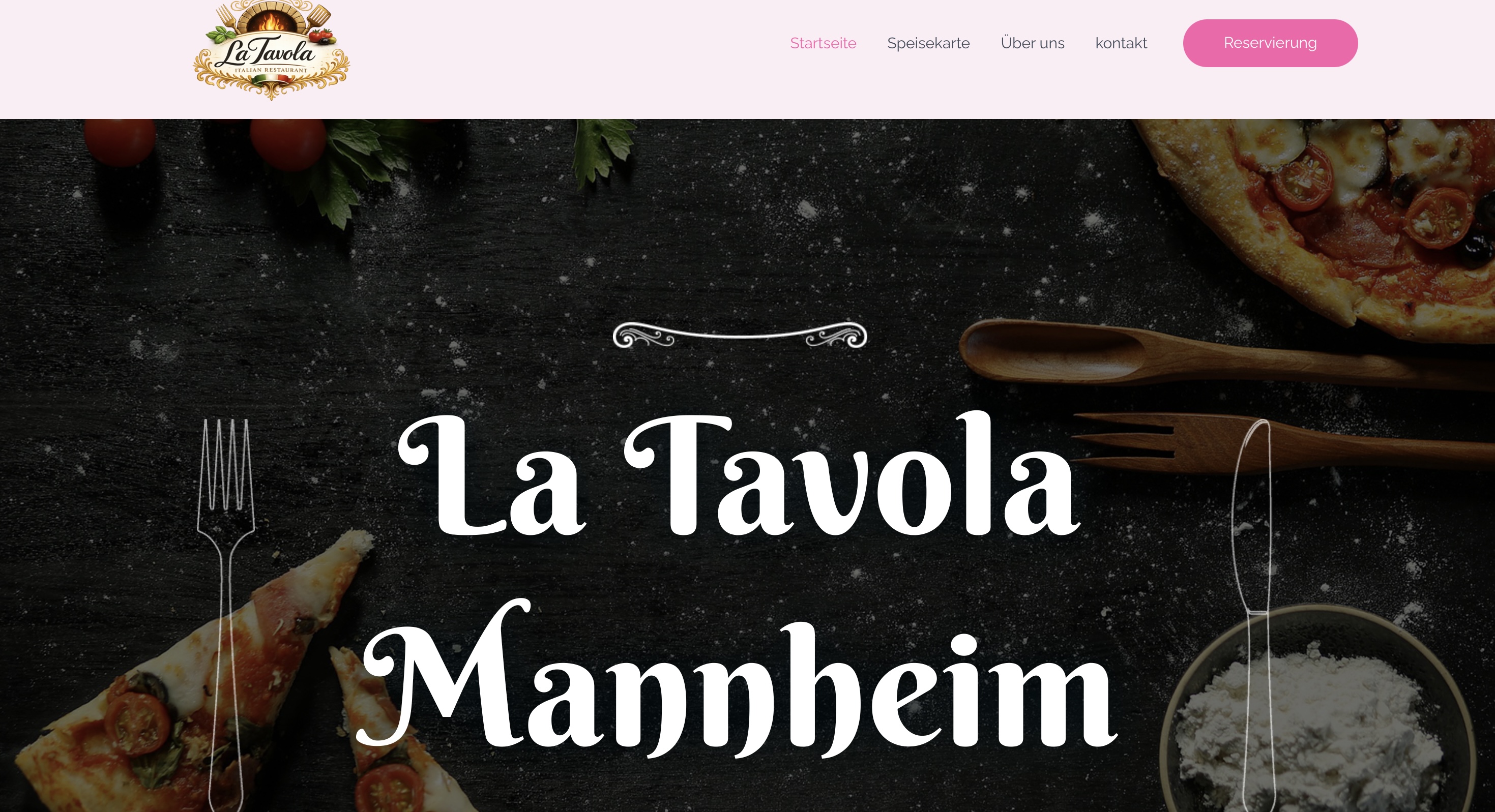 Restaurant Website — real website screenshot
